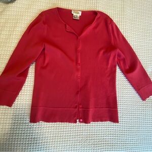 Talbots Vibrant Red Knit Top